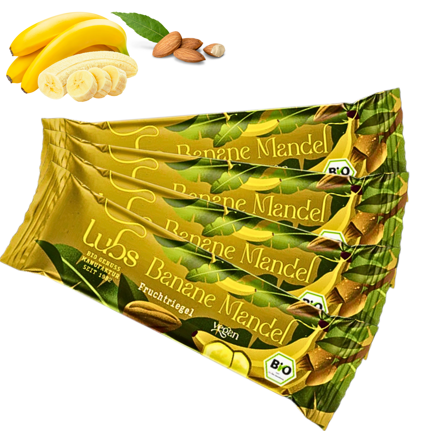 Lubs Bio& Vegan Fruchtriegel Banane & Mandel