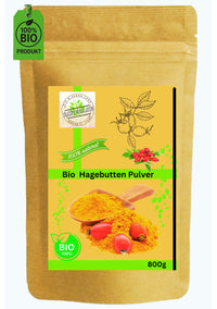 Bio Hagenbutten Pulver gemahlen| 100% Bio Qualität| Vitamin C Pulver