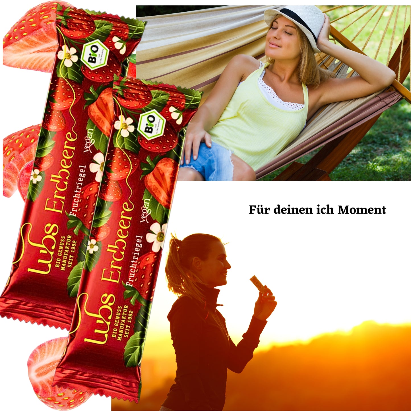 Lubs Bio & Vegan Fruchtriegel Erdbeer