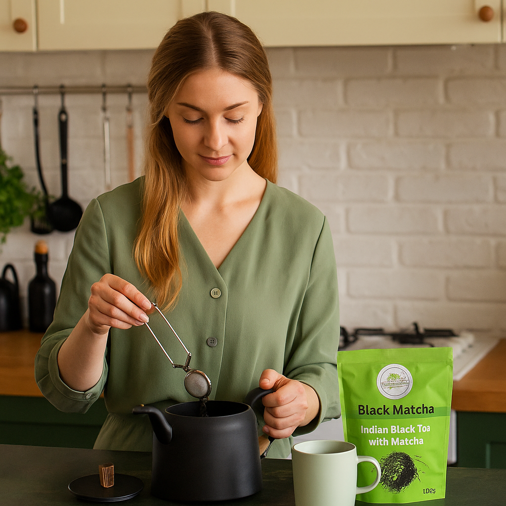 Linecase Black Matcha | Schwarztee mit Matcha 100g