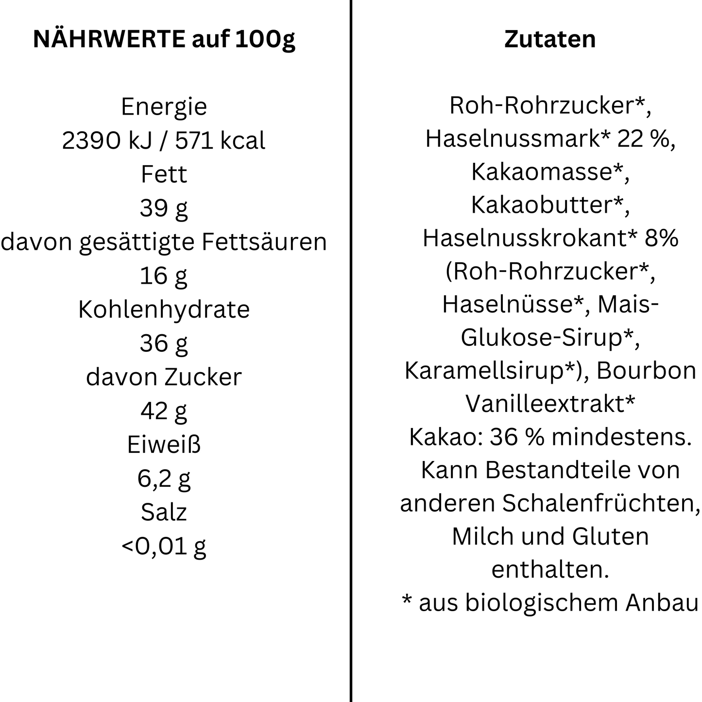 Vivani - Dark Nougat Croccante Schokoriegel  35g