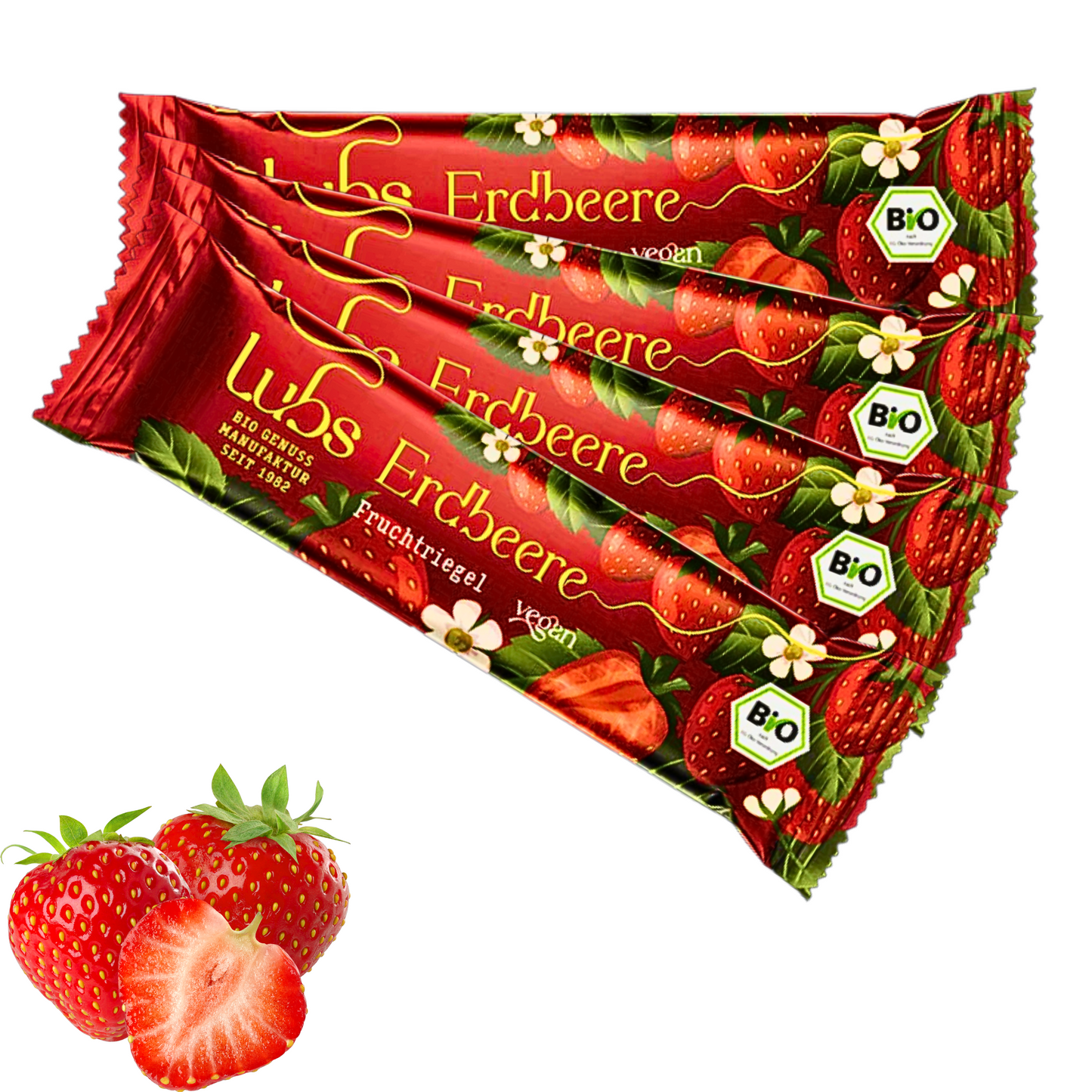 Lubs Bio & Vegan Fruchtriegel Erdbeer