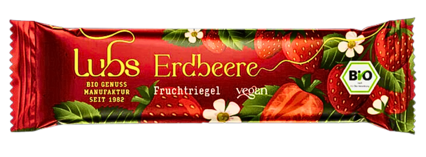 Lubs Bio & Vegan Fruchtriegel Erdbeer