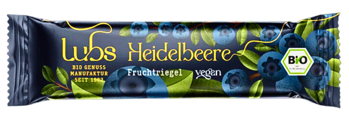 Lubs Bio&Vegan Fruchtriegel Heidelbeer