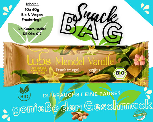 Lubs Bio&Vegan Fruchtriegel Mandel & Vanille