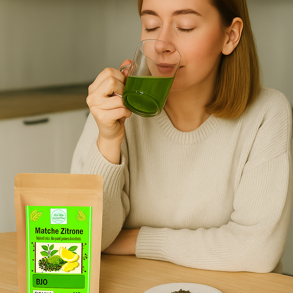Linecase Bio Grüntee mit Matcha & Zitrone