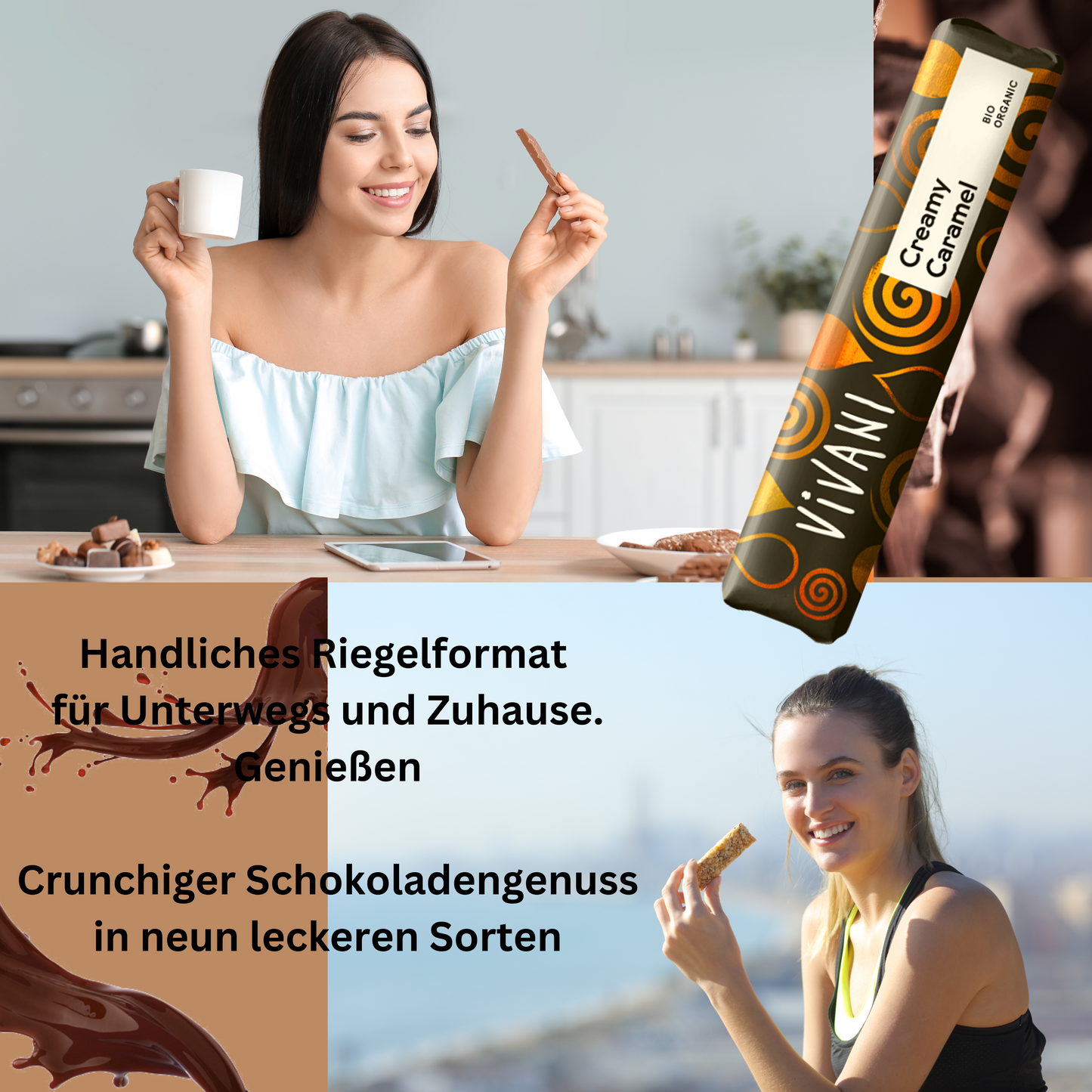 Vivani Schokoriegel - Creamy Caramel 40g