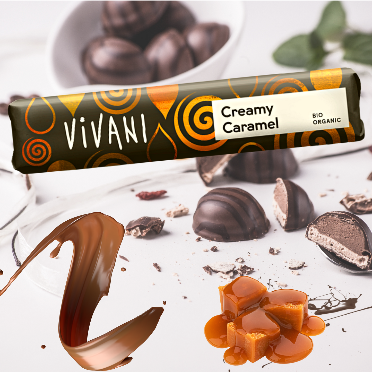 Vivani Schokoriegel - Creamy Caramel 40g