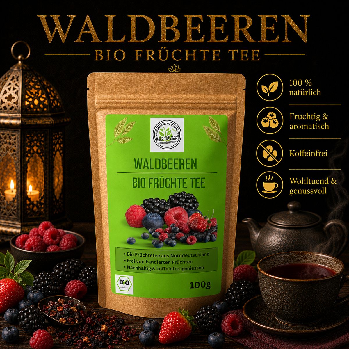 Linecase-Waldbeeren Bio Früchtetee