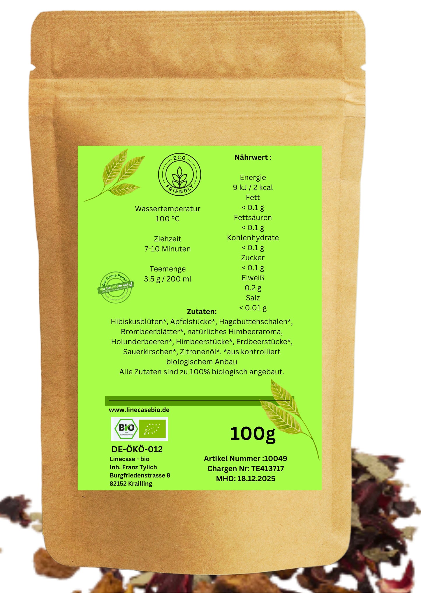 Linecase-Waldbeeren Bio Früchtetee