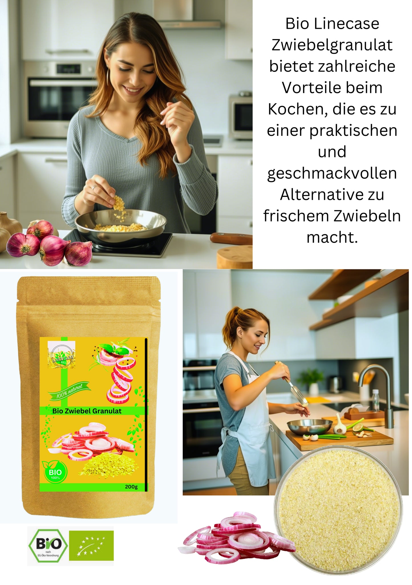 Linecase Bio Zwiebel Granulat 200g