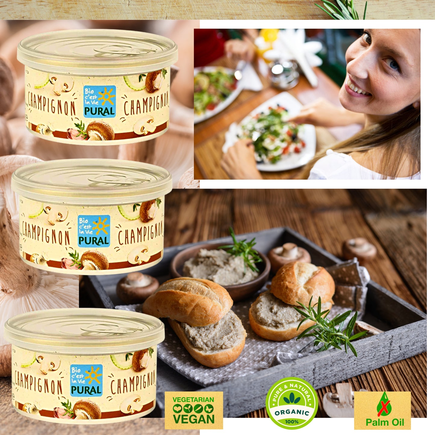 Pural Streich - Champignon| Bio&Vegan Streich