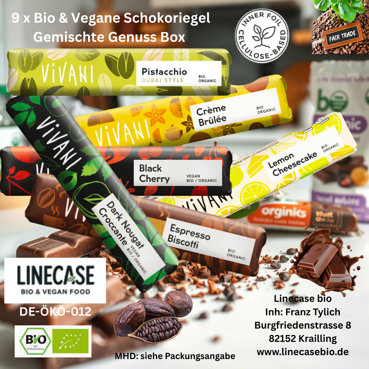 Vivani Schokoriegel - Creamy Caramel 40g