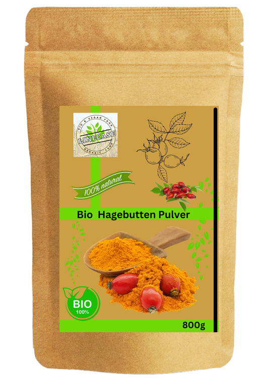 Linecase Hagebuttenpulver (gemahlen) Natürlich-vielseitig-alltagstauglich