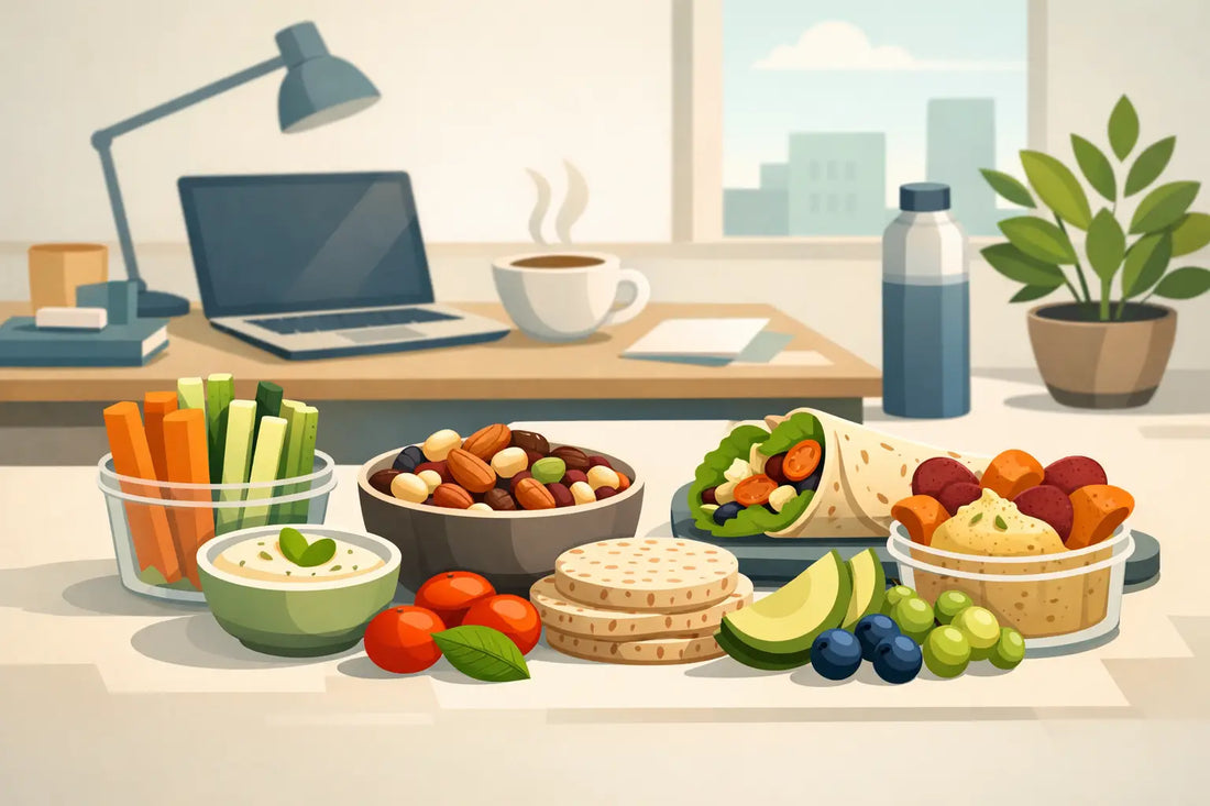 11 vegane Snacks fürs Büro, die wirklich passen