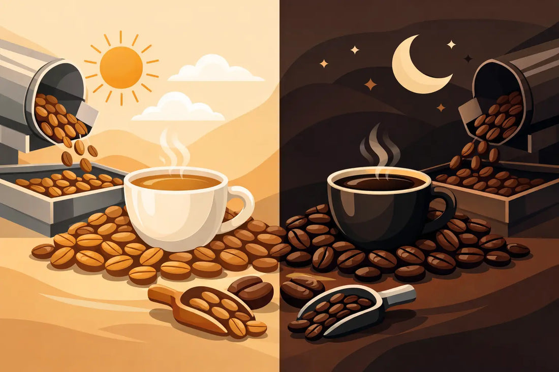 Kaffee hell oder dunkel: Welche Röstung passt?