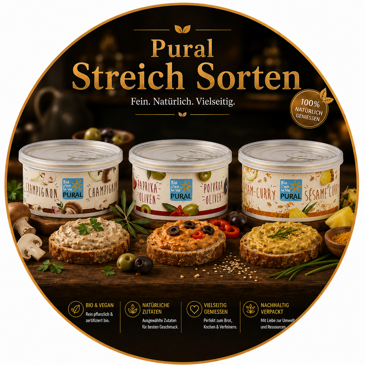 Pural Bio & Veganer Brotaufstrich