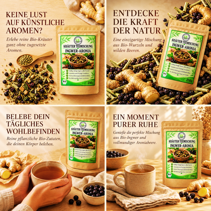 Linecase Gewürzteemischung Bio Ingwer Aronia - loser Tee