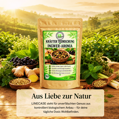 Linecase Gewürzteemischung Bio Ingwer Aronia - loser Tee