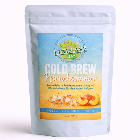 Früchteteemischung Pfirsichsommer| Cold Brew Tee 100 g| Pfirsich Tee| Tee| Früchtetee