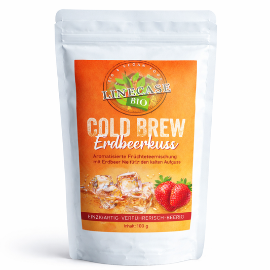 Früchteteemischung Erdbeer| Cold Brew Tee 100 g| Tee| Erdbeer Tee| Früchtetee