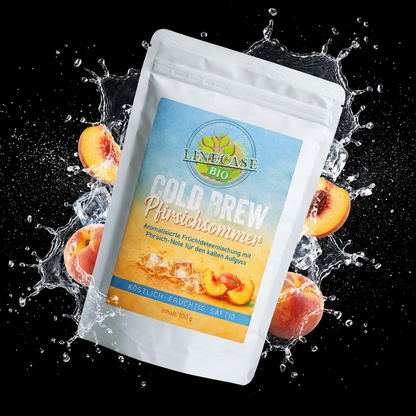 Früchteteemischung Pfirsichsommer| Cold Brew Tee 100 g| Pfirsich Tee| Tee| Früchtetee