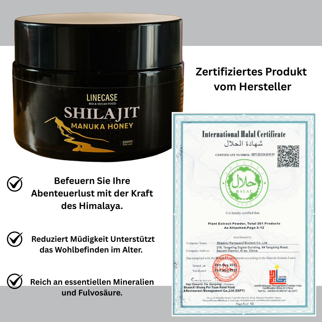 Shilajit Manuka Honig 30g| Shilajit Honig| Shilajit Harz
