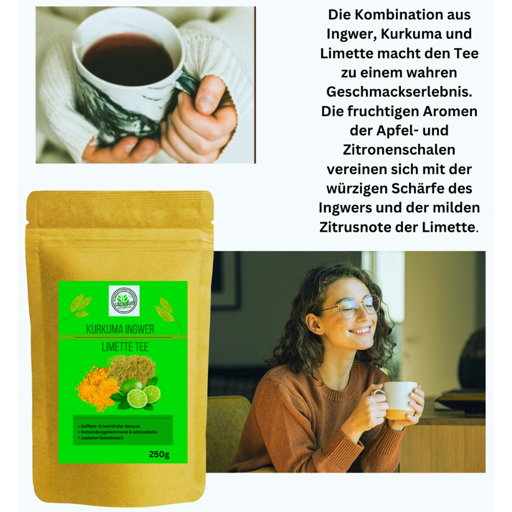 Linecase Kurkuma Ingwer Limette Tee
