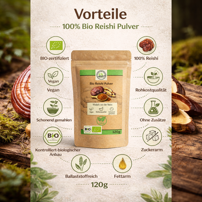 Bio Reishi Pulver 120g
