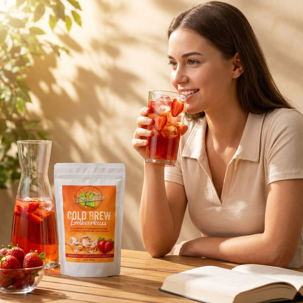 Früchteteemischung Erdbeer| Cold Brew Tee 100 g| Tee| Erdbeer Tee| Früchtetee
