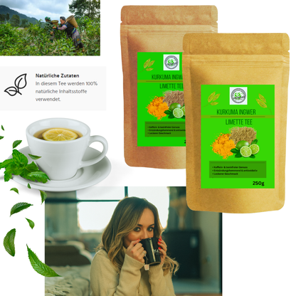Linecase Kurkuma Ingwer Limette Tee