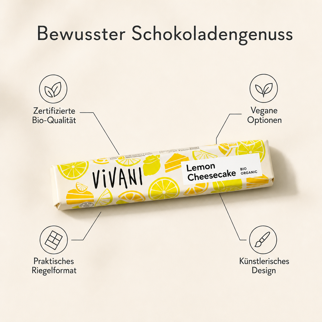 Vivani Schokoriegel gemischt| neun verschiedene Bio Riegel