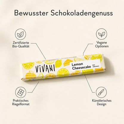 Vivani Schokoriegel gemischt| neun verschiedene Bio Riegel