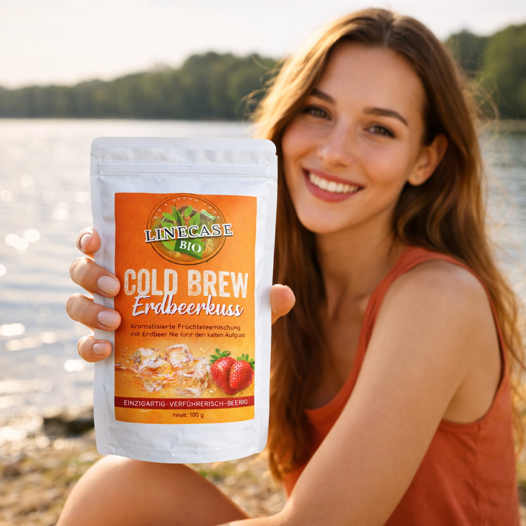 Früchteteemischung Erdbeer| Cold Brew Tee 100 g| Tee| Erdbeer Tee| Früchtetee