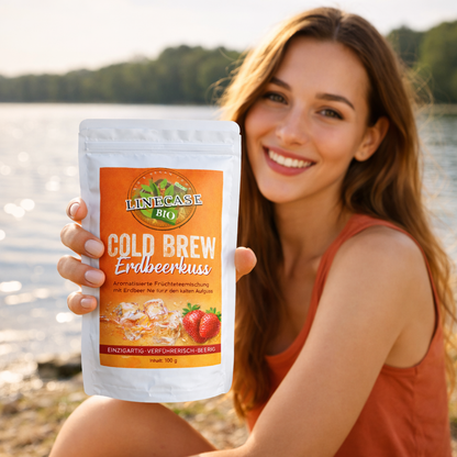 Früchteteemischung Erdbeer| Cold Brew Tee 100 g| Tee| Erdbeer Tee| Früchtetee