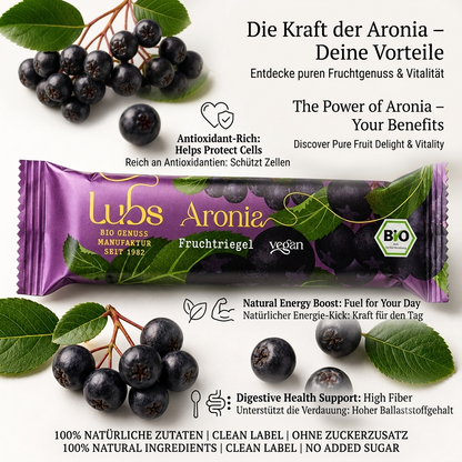 Lubs Bio & Vegan Fruchtriegel - Aronia Kirsch