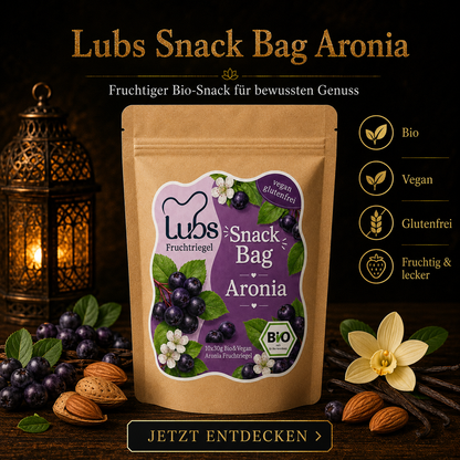 Lubs Bio & Vegan Fruchtriegel - Aronia Kirsch