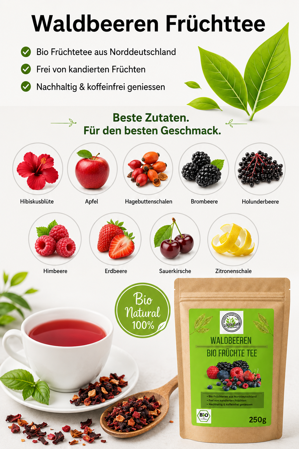 Linecase-Waldbeeren Bio Früchtetee