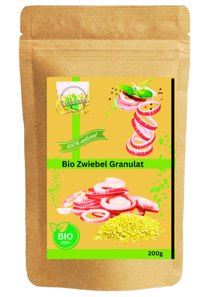 Bio Zwiebel Granulat 200g| Bio Granulat| Zwiebel Granulat| Gewürzmischung