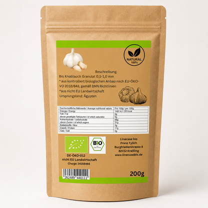 Linecase Bio Knoblauch Granulat 200 g – aromatisch, natürlich & vielseitig
