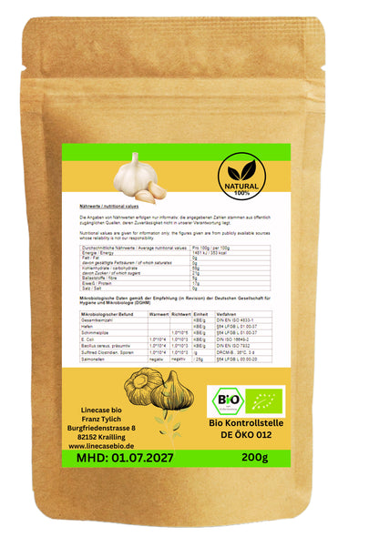 Bio Knoblauch Granulat 200g| Bio Knoblauch| Knoblauch granulat| Gewürzmischung