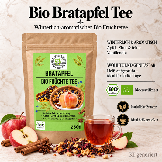 Linecase-Bio Bratapfel loser Früchte Tee