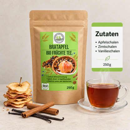 Linecase-Bio Bratapfel loser Früchte Tee