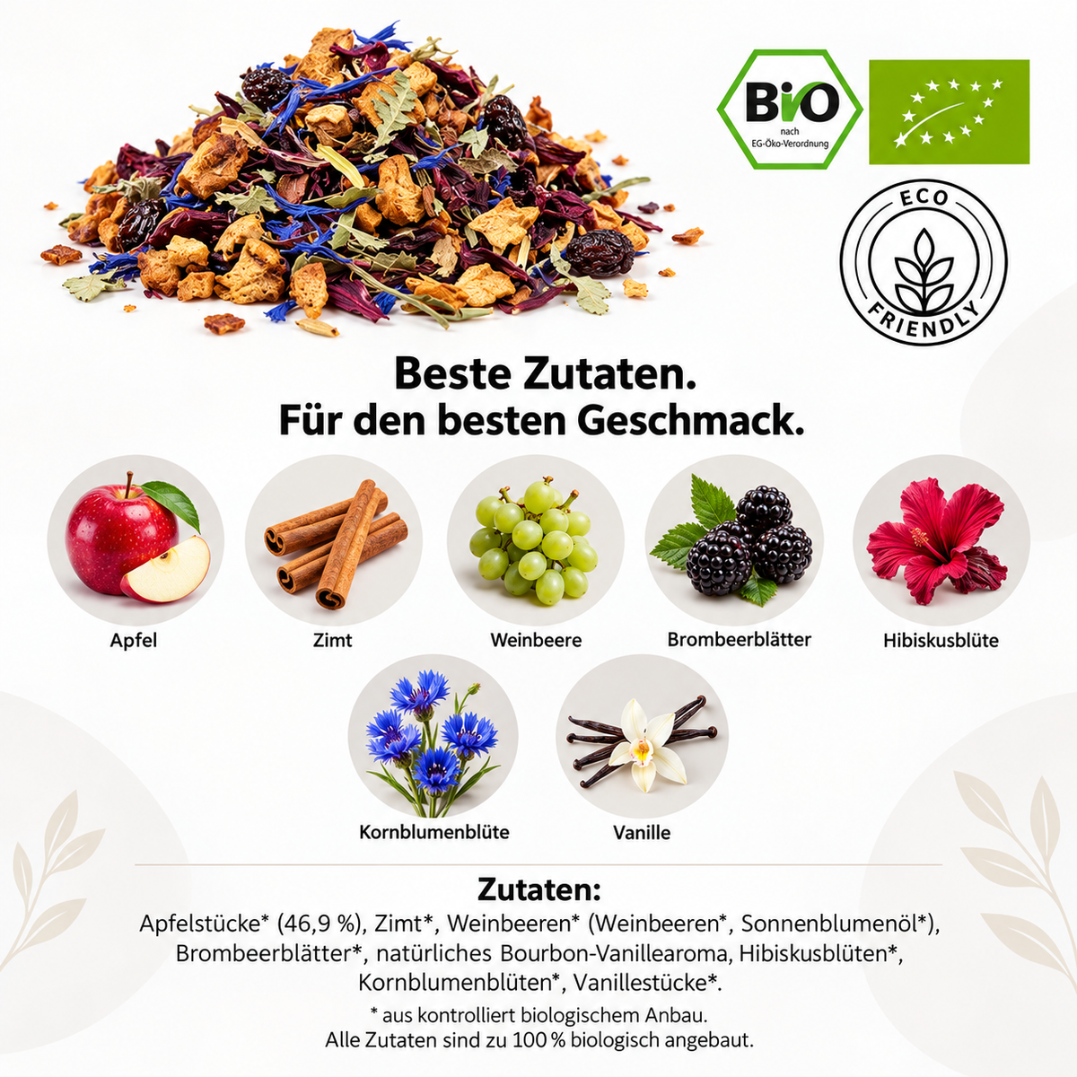 Linecase-Bio Bratapfel loser Früchte Tee