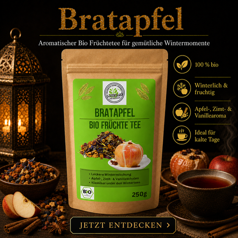 Linecase-Bio Bratapfel loser Früchte Tee