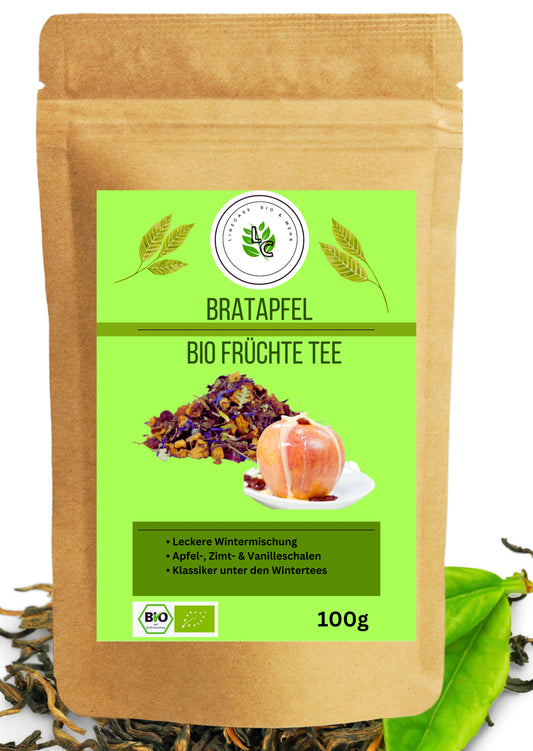 Linecase-Bratapfel Bio Früchte Tee| Tee Mischung| Früchte Tee| Aromatisierter Tee| Bratapfel Tee| Frucht Teemischung