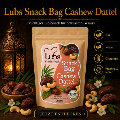 Lubs Bio & Vegan Rohkostriegel Cashwew Dattel