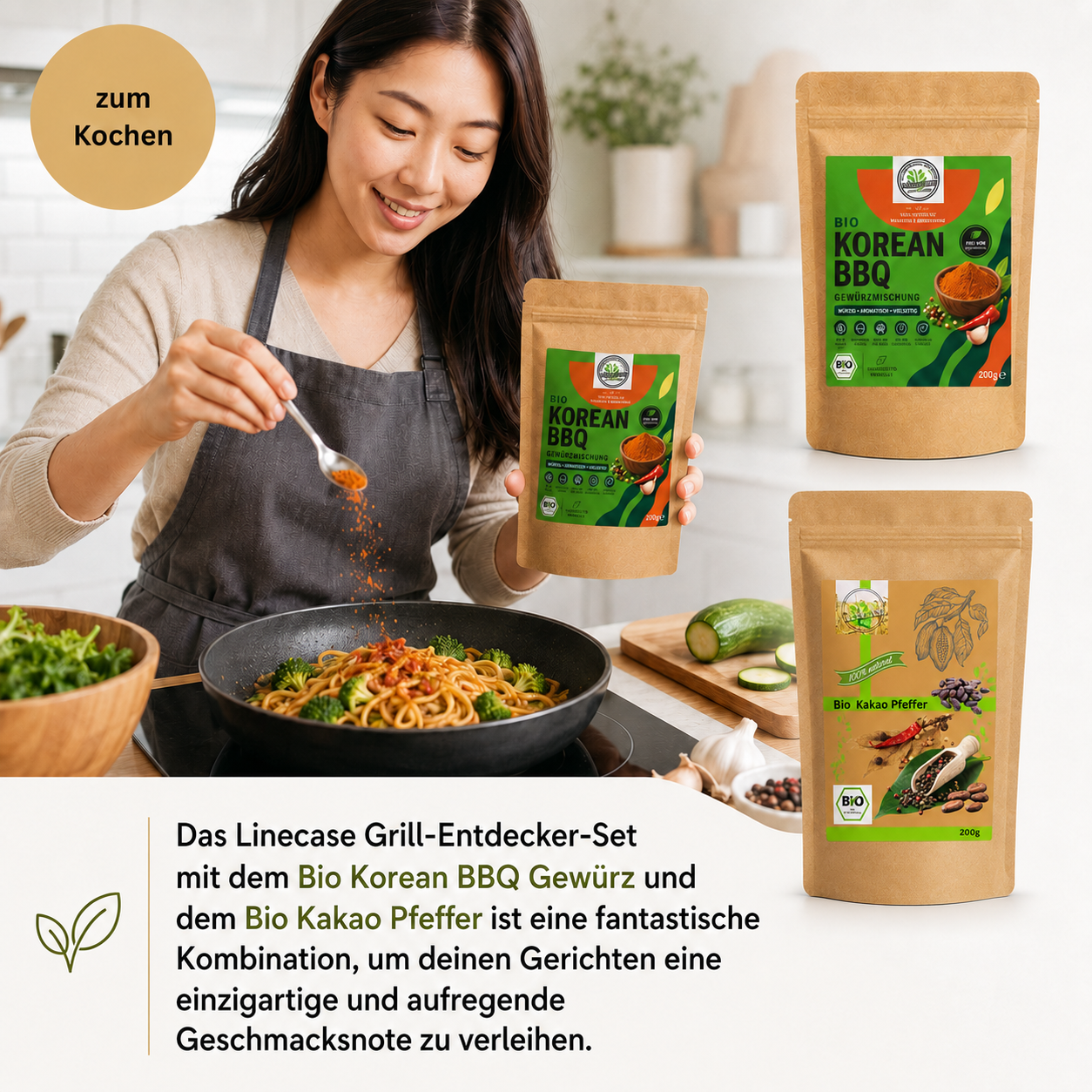 Linecase - Bio Feinschmecker Grill Gewürze Set 2x200g