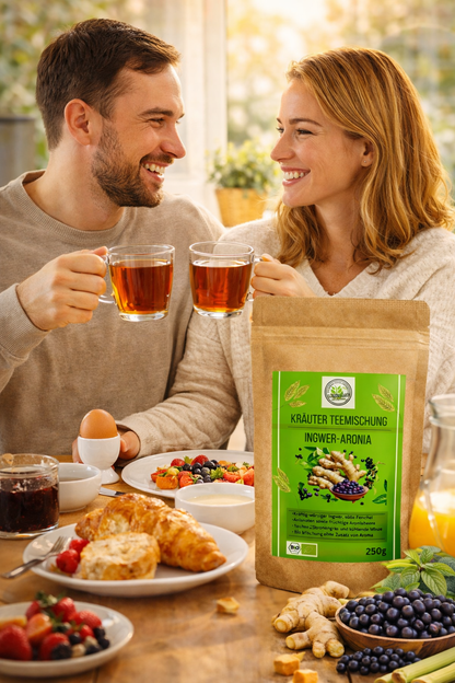 Linecase Gewürzteemischung Bio Ingwer Aronia - loser Tee