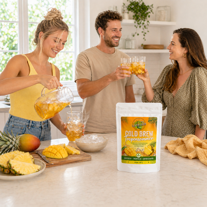 Cold Brew Tee Tropensommer| Mango Ananas Grüntee 100g| loser Grüntee